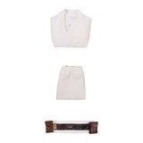 Obi-Wan Kenobi White Outfit Cosplay Costume Halloween Carnival Party Suit