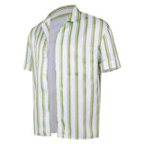 Obsession Bear Green Striped Shirt Cosplay Costume Halloween Carnival Party Suit