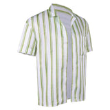 Obsession Bear Green Striped Shirt Cosplay Costume Halloween Carnival Party Suit