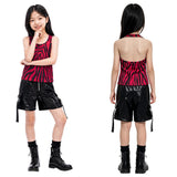 Obsession Nikki Kids Children Red Outfit Cosplay Costume Halloween Carnival Party Suit