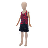 Obsession Nikki Kids Children Red Outfit Cosplay Costume Halloween Carnival Party Suit