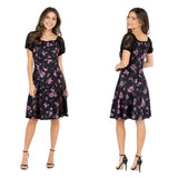 Obsession Nikki Women Black Printed Dress Cosplay Costume Halloween Carnival Party Suit