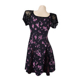 Obsession Nikki Women Black Printed Dress Cosplay Costume Halloween Carnival Party Suit