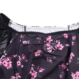 Obsession Nikki Women Black Printed Dress Cosplay Costume Halloween Carnival Party Suit