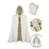 Octopath Traveler Temenos Mistral  White Cloak Cosplay Costume Halloween Carnival Party Suit