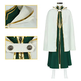 Octopath Traveler Temenos Mistral Green Rope Cosplay Costume Halloween Carnival Party Suit