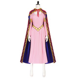 One Piece Costume Nefertari Vivi Pink Dress Cloak Princess Outfits For Adult Female Halloween Carnival Suit