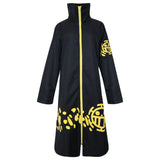 One Piece Trafalgar D. Water Law Cosplay Costume Unisex Black Coat Halloween Carnival Suit