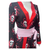 One Piece Boa Hancock Black Dress Cosplay Costume Halloween Carnival Party Suit