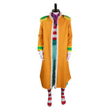 One Piece Buggy Orange Coat Cosplay Costume Outfits Halloween Carnival Suit