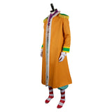 One Piece Buggy Orange Coat Cosplay Costume Outfits Halloween Carnival Suit