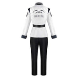 One Piece Coby White Uniform Outfit Cosplay Costume Halloween Carnival Party Suit