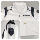 One Piece Coby White Uniform Outfit Cosplay Costume Halloween Carnival Party Suit