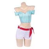 One Piece Heroines Nami Women Blue Outfit Cosplay Costume Halloween Carnival Party Suit