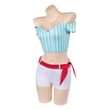 One Piece Heroines Nami Women Blue Outfit Cosplay Costume Halloween Carnival Party Suit