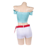 One Piece Heroines Nami Women Blue Outfit Cosplay Costume Halloween Carnival Party Suit