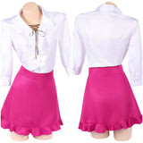 One Piece Heroines Nami Women Pink Dress Cosplay Costume Halloween Carnival Party Suit