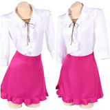 One Piece Heroines Nami Women Pink Dress Cosplay Costume Halloween Carnival Party Suit