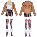 One Piece Jewelry Bonney Brown Set  Anime Character Cosplay Costume Outfits Halloween Carnival Suit