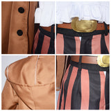 One Piece Jewelry Bonney Brown Set  Anime Character Cosplay Costume Outfits Halloween Carnival Suit