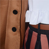 One Piece Jewelry Bonney Brown Set  Anime Character Cosplay Costume Outfits Halloween Carnival Suit