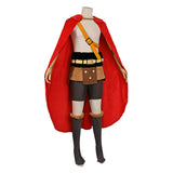 One Piece Luffy Red Cloak Outfit Pro Cosplay Costume Halloween Carnival Party Suit