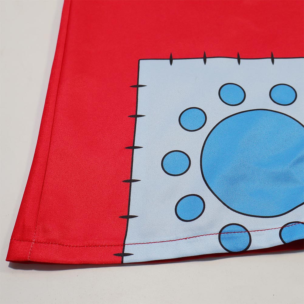 One Piece Luffy Wano Country Arc Kids Children Red Kimono Cosplay Cost ...