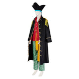 One Piece Marshall D.Teach Black Outfit Cosplay Costume Halloween Carnival Party Suit