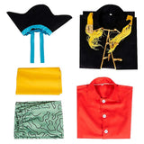 One Piece Marshall D.Teach Black Outfit Cosplay Costume Halloween Carnival Party Suit