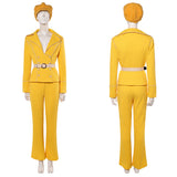 One Piece Miss Valentine Yellow Outfit Cosplay Costume Halloween Carnival Party Suit