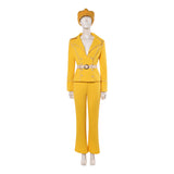 One Piece Miss Valentine Yellow Outfit Cosplay Costume Halloween Carnival Party Suit