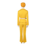 One Piece Miss Valentine Yellow Outfit Cosplay Costume Halloween Carnival Party Suit
