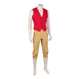 One Piece Monkey D.Luffy Cosplay Red Men Outfit Halloween Carnival Party Suit