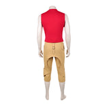 One Piece Monkey D.Luffy Cosplay Red Men Outfit Halloween Carnival Party Suit