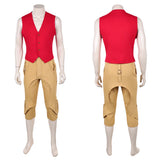 One Piece Monkey D.Luffy Cosplay Red Men Outfit Halloween Carnival Party Suit