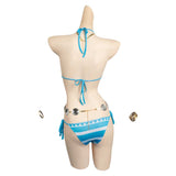 One Piece Nami Blue Bikinis Swimwear Swimsuit Cosplay Costume Outfits Halloween Carnival Suit ﻿