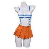 One Piece Nami Sexy One Piece Bikinis Swimsuit Swimwear Cosplay Costume Outfits Halloween Carnival Suit