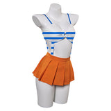 One Piece Nami Sexy One Piece Bikinis Swimsuit Swimwear Cosplay Costume Outfits Halloween Carnival Suit