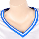 One Piece Nami Women Blue and White Striped Outfit Cosplay Costume Halloween Carnival Party Suit