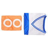 One Piece Nami Women Blue and White Striped Outfit Cosplay Costume Halloween Carnival Party Suit