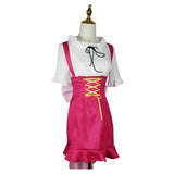 One Piece Nami Women Pink Dress Cosplay Costume Halloween Carnival Party Suit