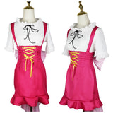 One Piece Nami Women Pink Dress Cosplay Costume Halloween Carnival Party Suit