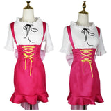 One Piece Nami Women Pink Dress Cosplay Costume Halloween Carnival Party Suit