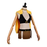 One Piece Nami Yellow Black Outfit Cosplay Costume Halloween Carnival Party Suit
