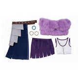 One Piece Nico Robin Purple Outfit Cosplay Costume Halloween Carnival Party Suit