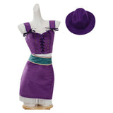 One Piece Nico Robin Purple Outfit Cosplay Costume Halloween Carnival Party Suit