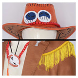 One Piece Portgas D. Ace Anime Character Brown Coat Cosplay Costume Outfits Halloween Carnival Suit