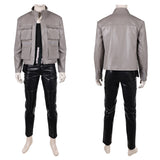 One Piece Roronoa Zoro Cosplay Black Costume with Grey Coat for Men Halloween Carnival Party Suit   