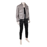 One Piece Roronoa Zoro Cosplay Black Costume with Grey Coat for Men Halloween Carnival Party Suit   