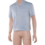 One Piece Sanji Cosplay Blue Shirt Halloween Carnival Party Suit